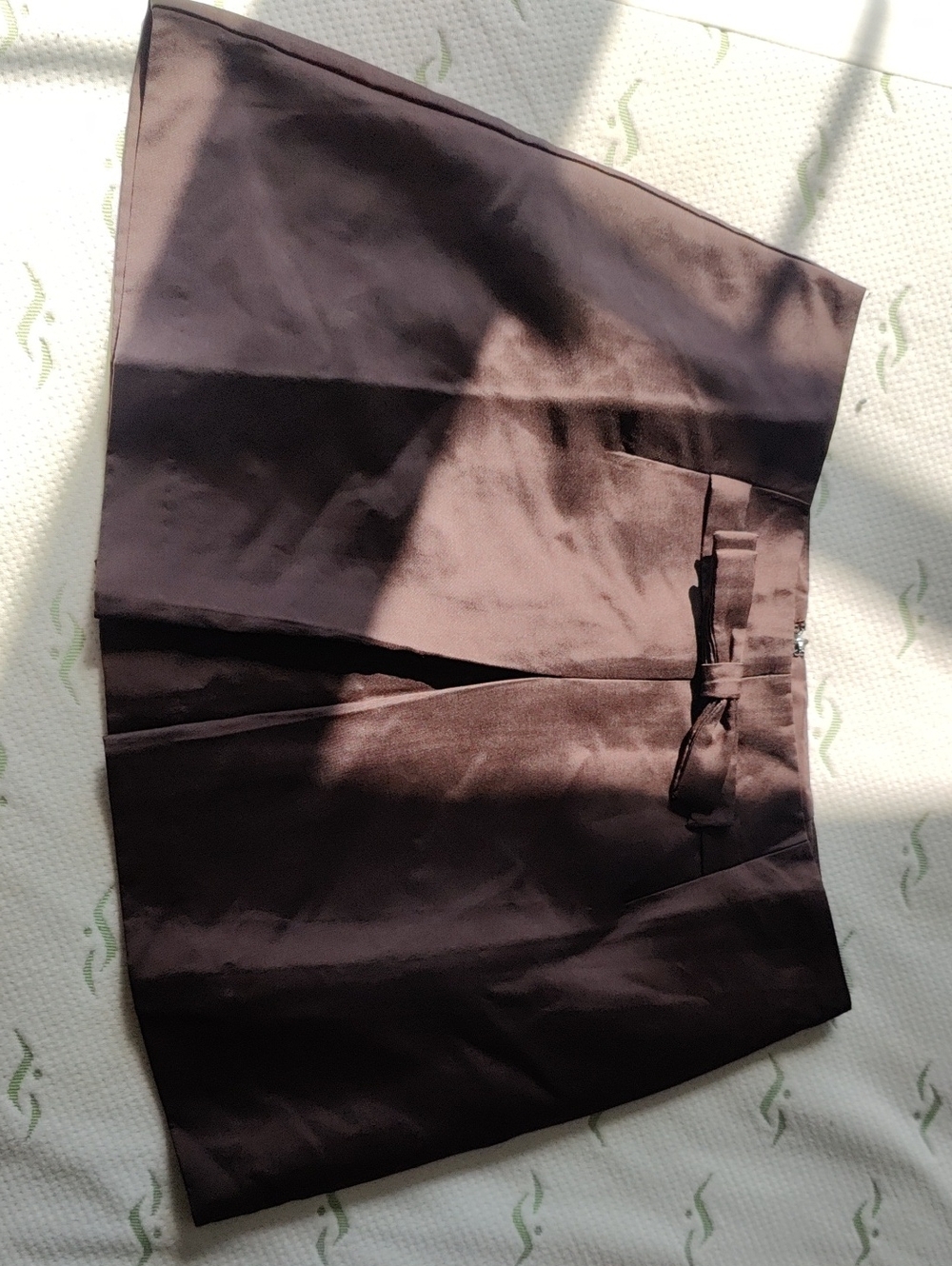 H&M Chocolate Brown Satin Skirt